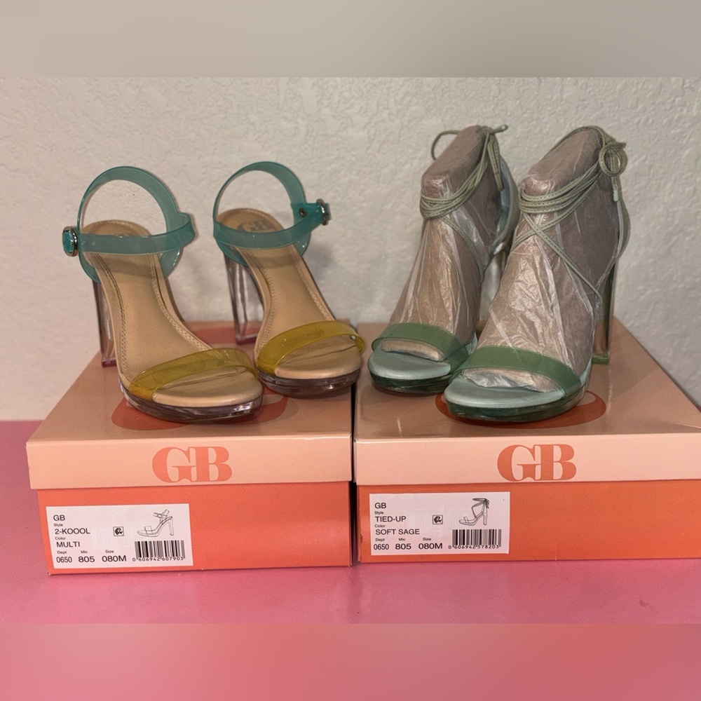 GB Lucite Heel Bundle 8W